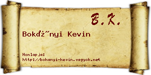 Bokányi Kevin névjegykártya